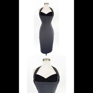 Stop Staring Polkadot Midi Dress